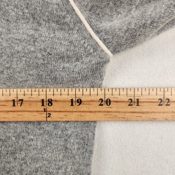 Wool & Co Quarter-Zip Pullover Sweater Men Large Gray Merino Wool/Cashmere EUC - Picture 10 of 13